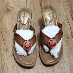 Lindsay Phillips Sandy Bronze Switchflop